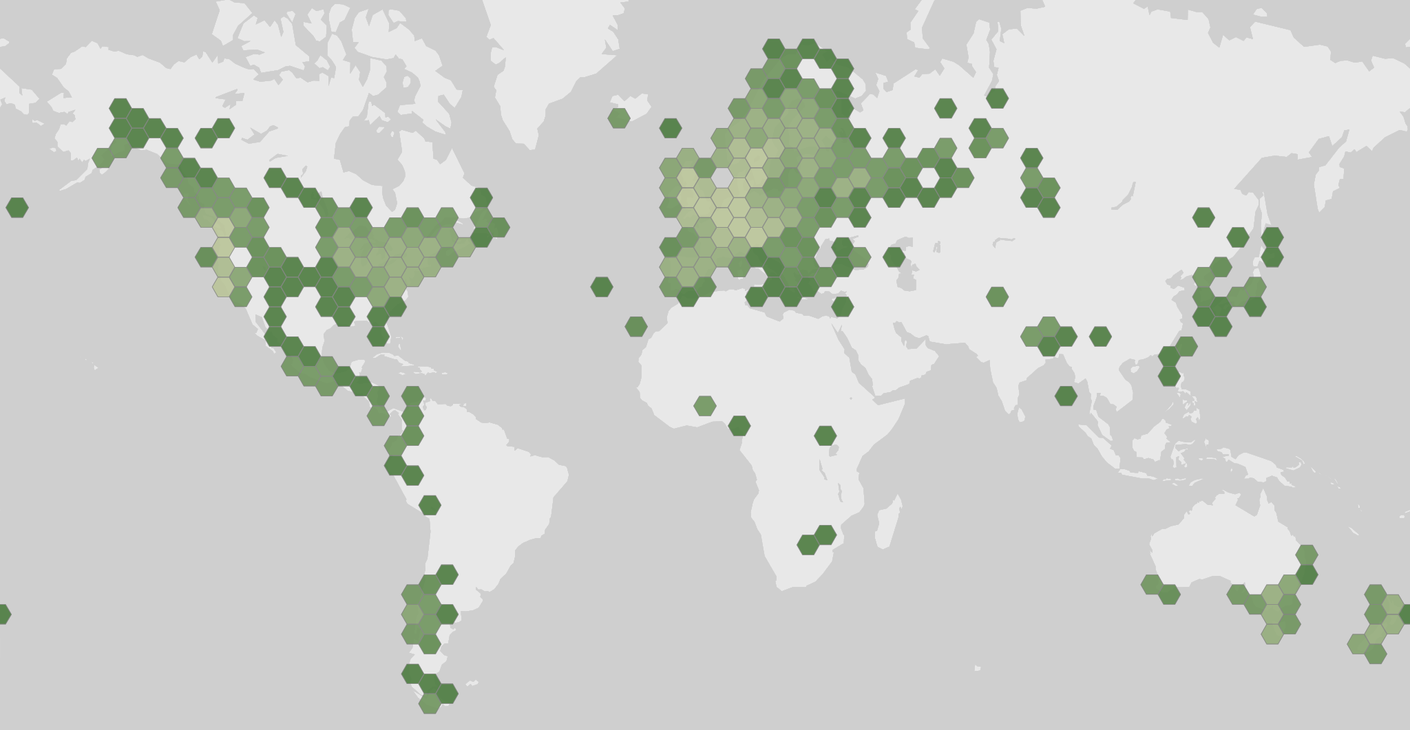 Mappa delle segnalazioni registrate di Aleuria aurantia
