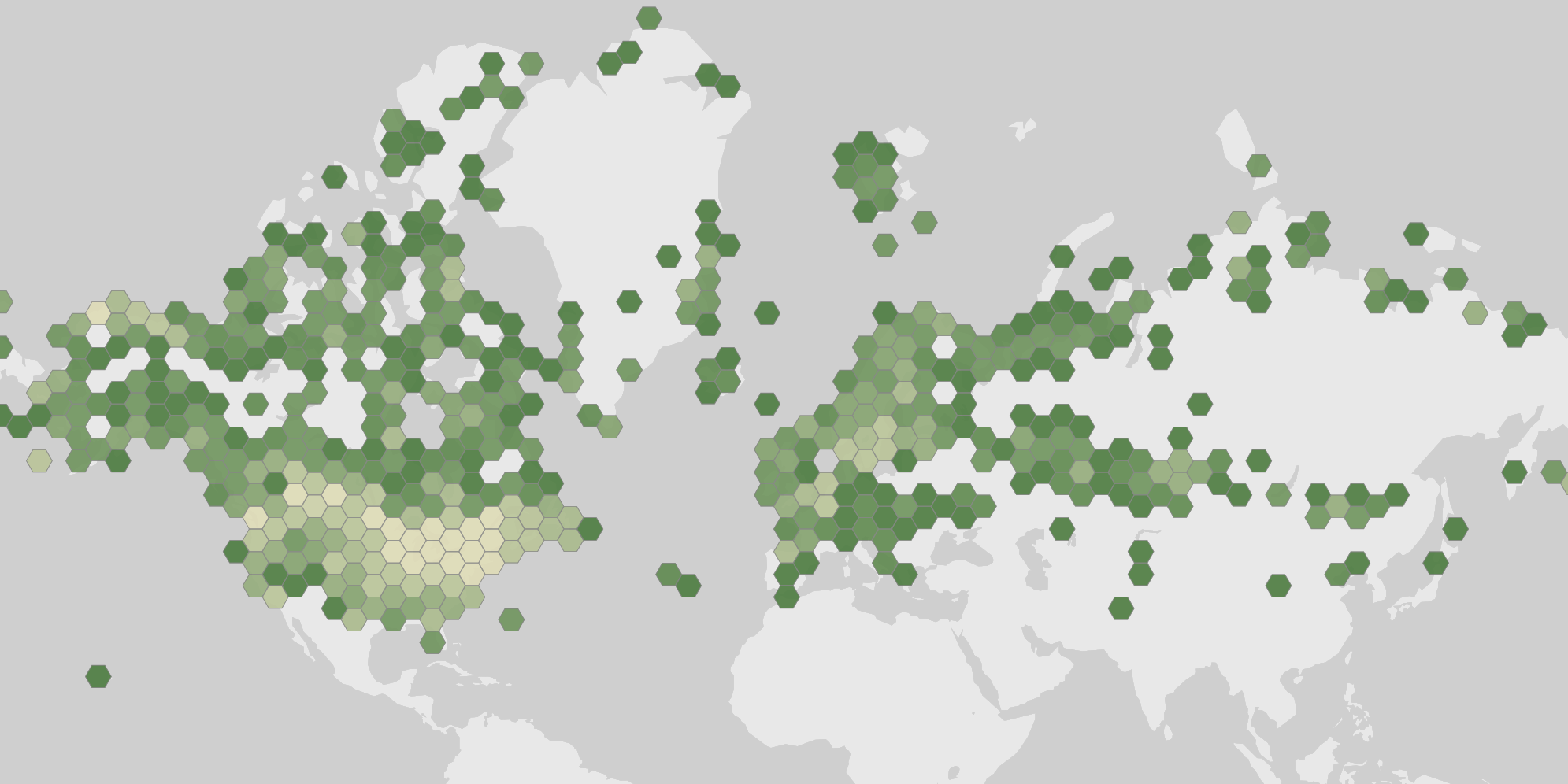 Mappa delle segnalazioni registrate di Bubo scandiacus
