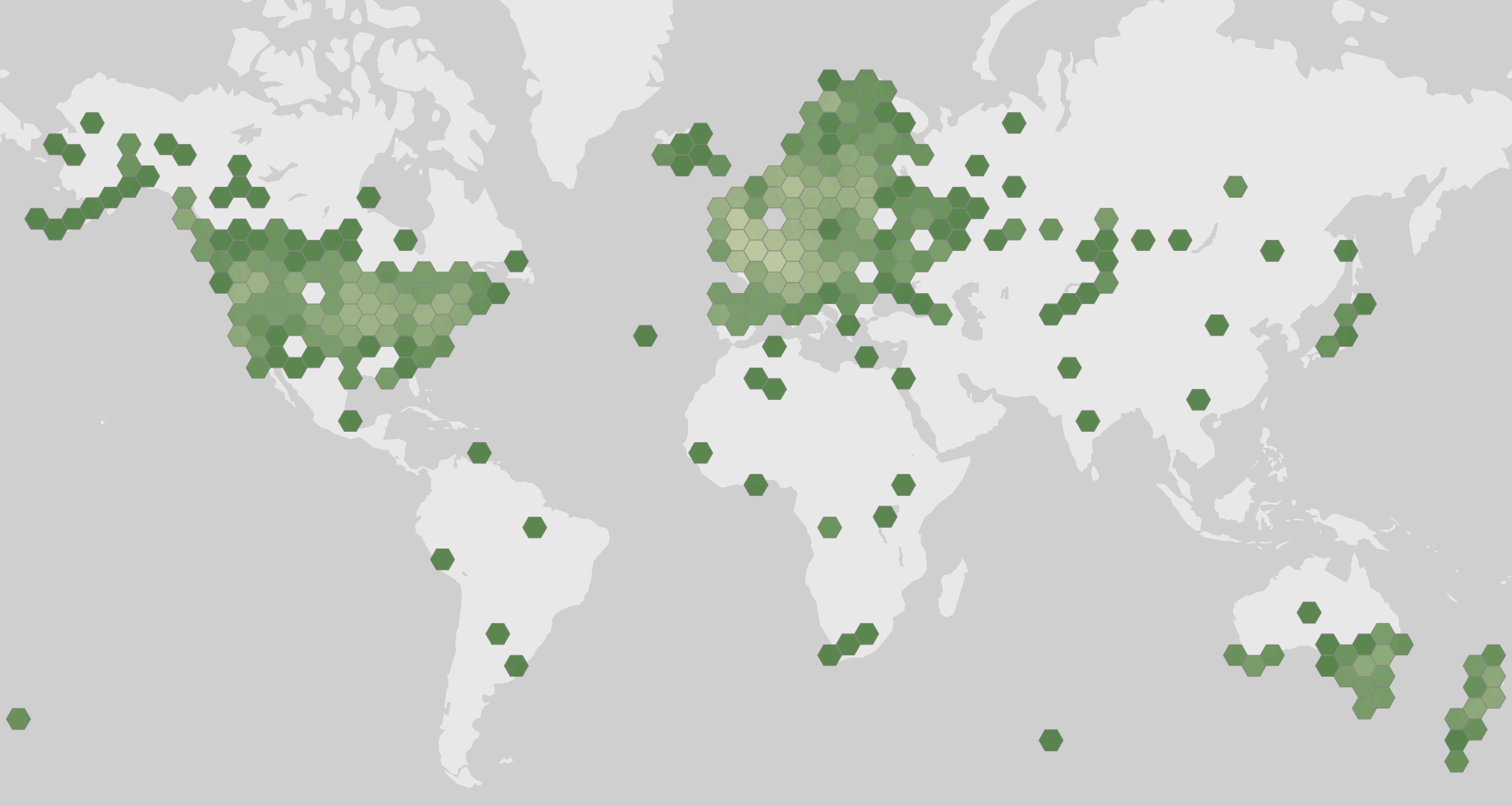 Mappa delle segnalazioni registrate di Claviceps purpurea