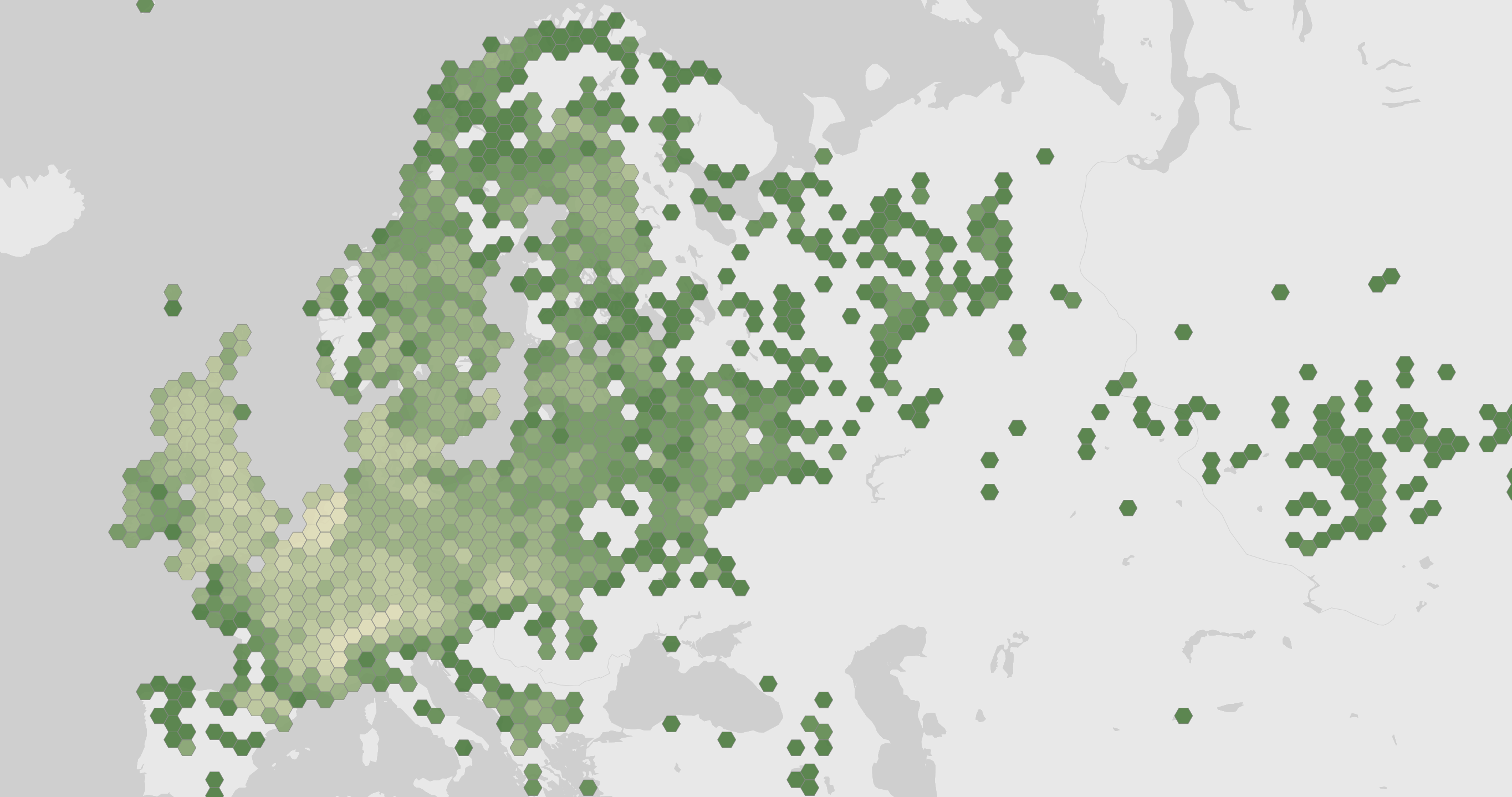 Carte des observations enregistrées de Dactylorhiza majalis