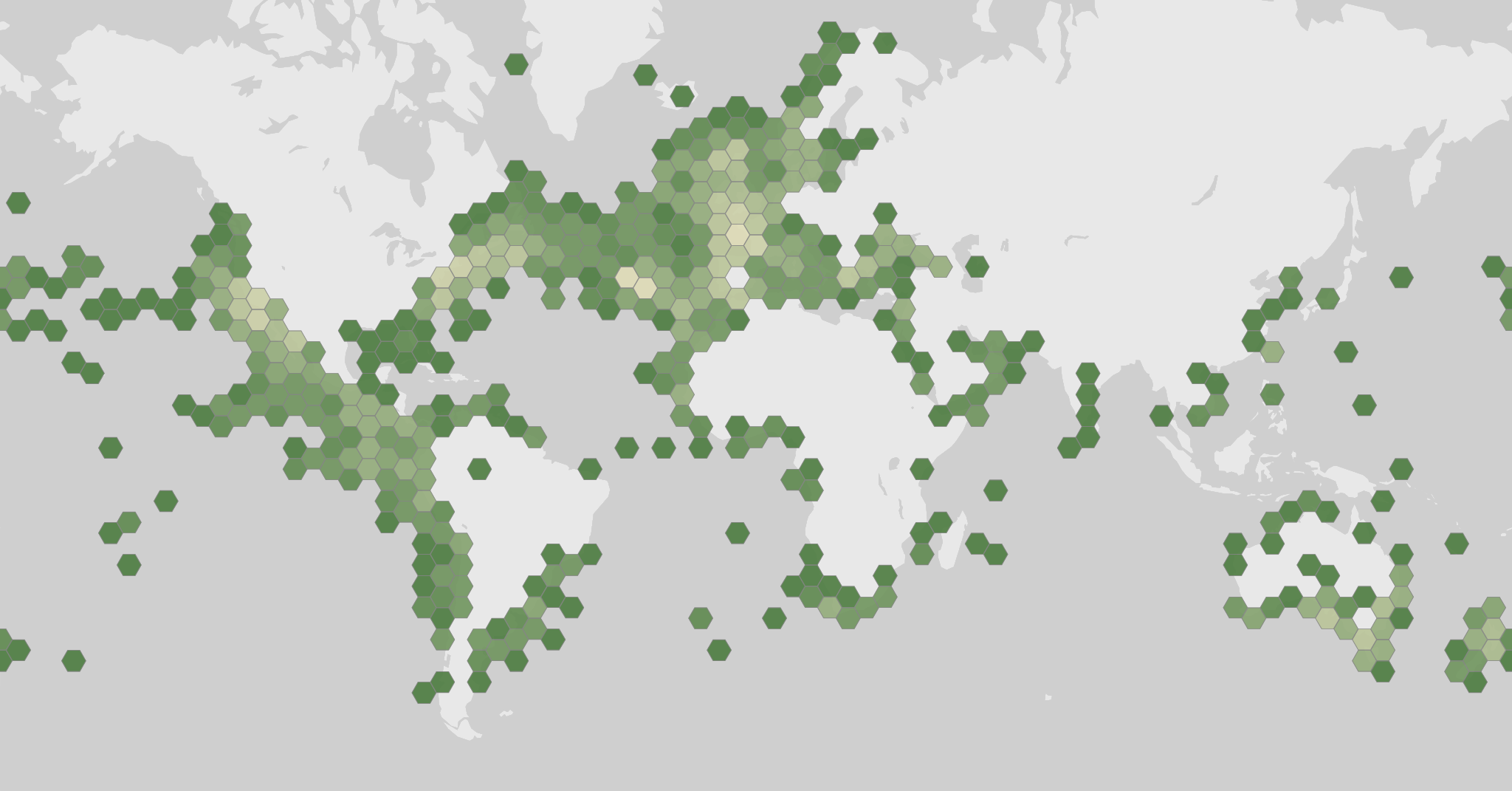 Mapa de los registros de Delphinus delphis