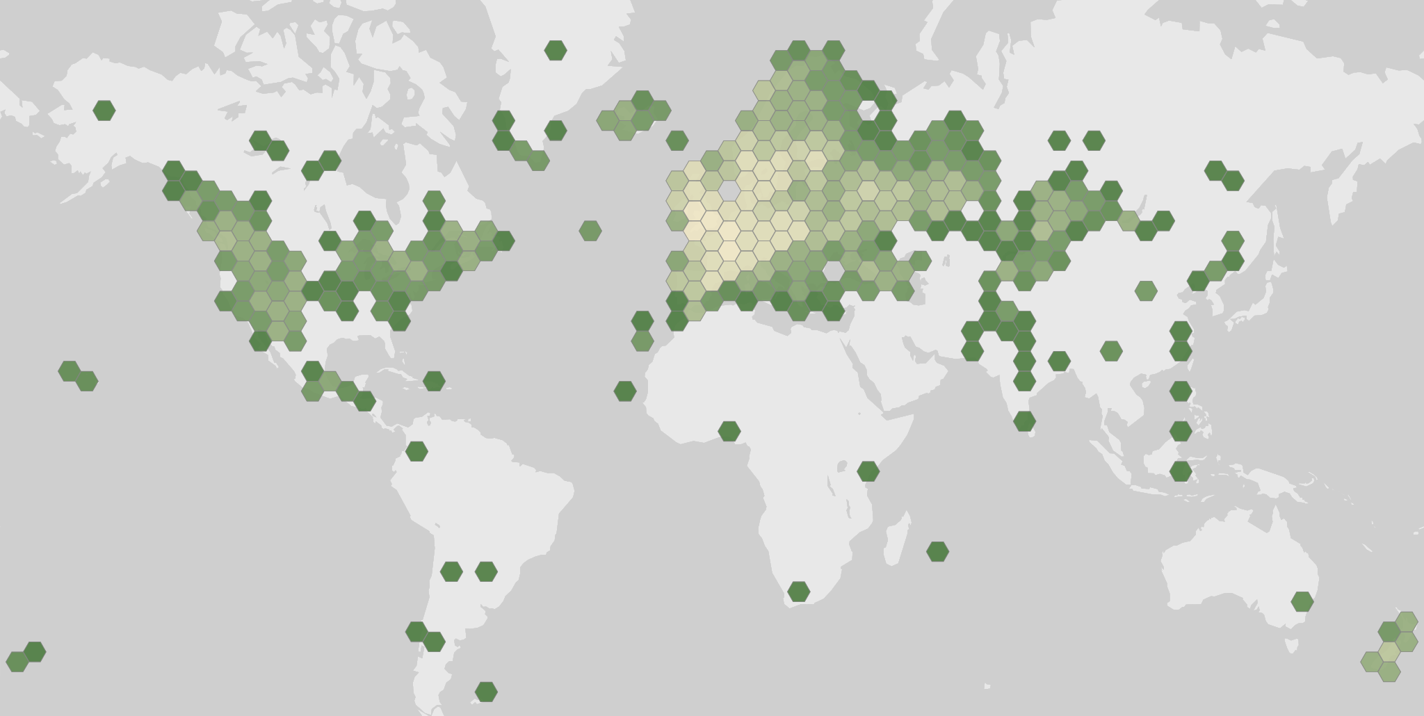 Carte des observations enregistrées de Dryopteris filix-mas