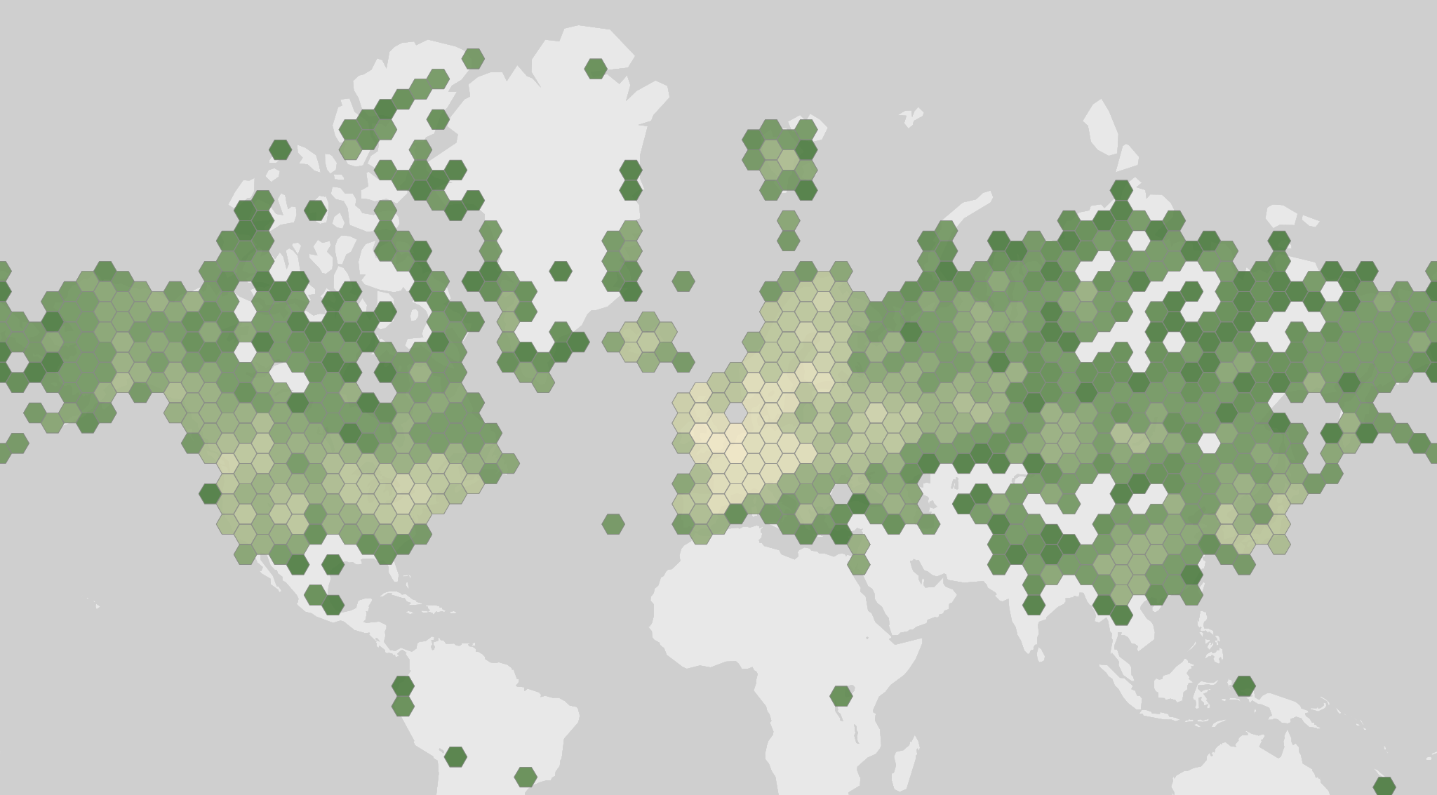 World map showing recorded occurrences of Equisetum arvense.