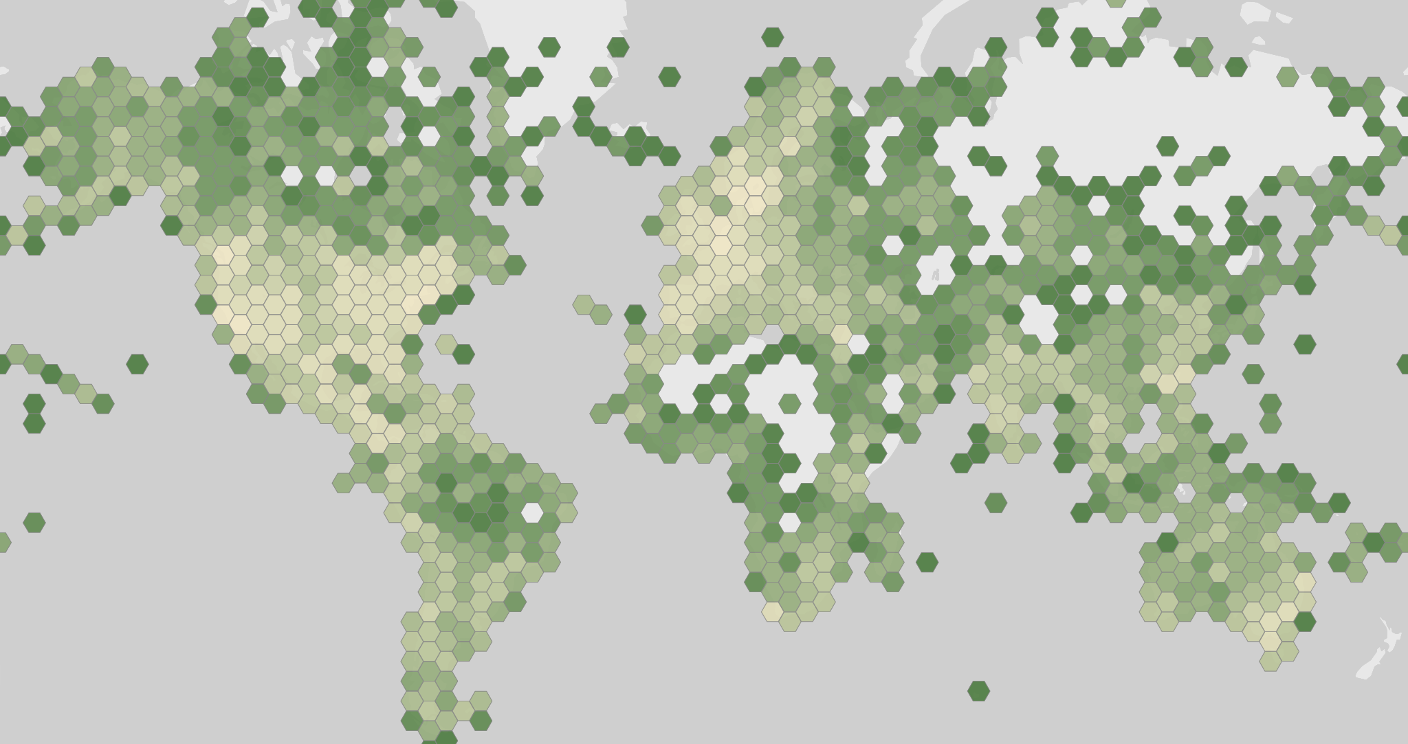 Carte des observations enregistrées de Falco peregrinus