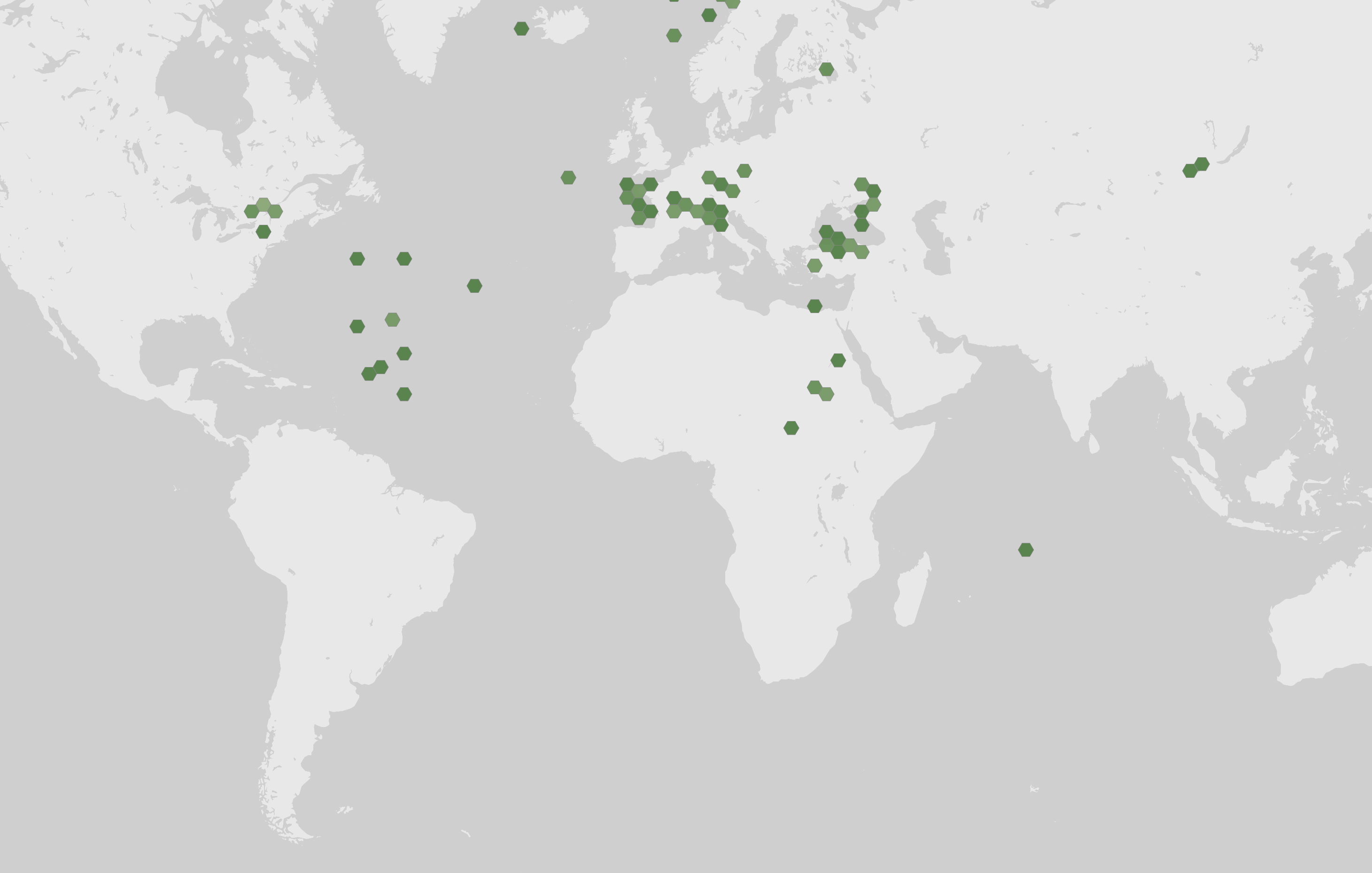 Mappa delle segnalazioni registrate di Filinia terminalis