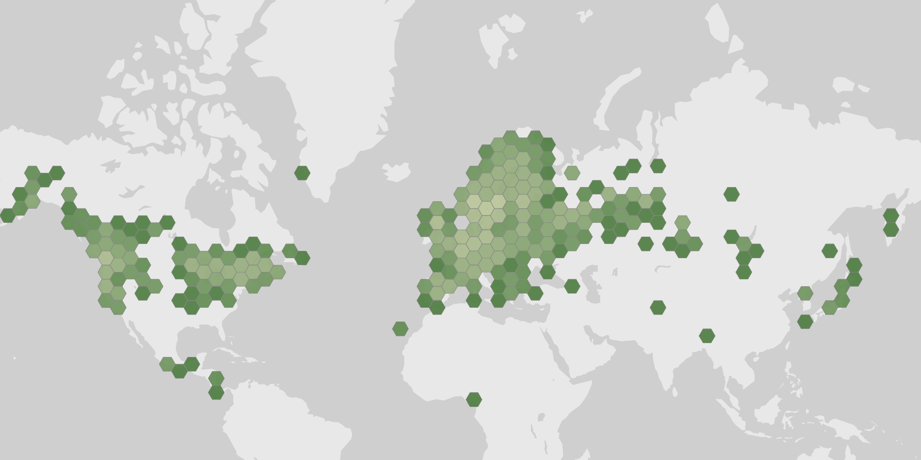 Mapa de los registros de Gyromitra esculenta