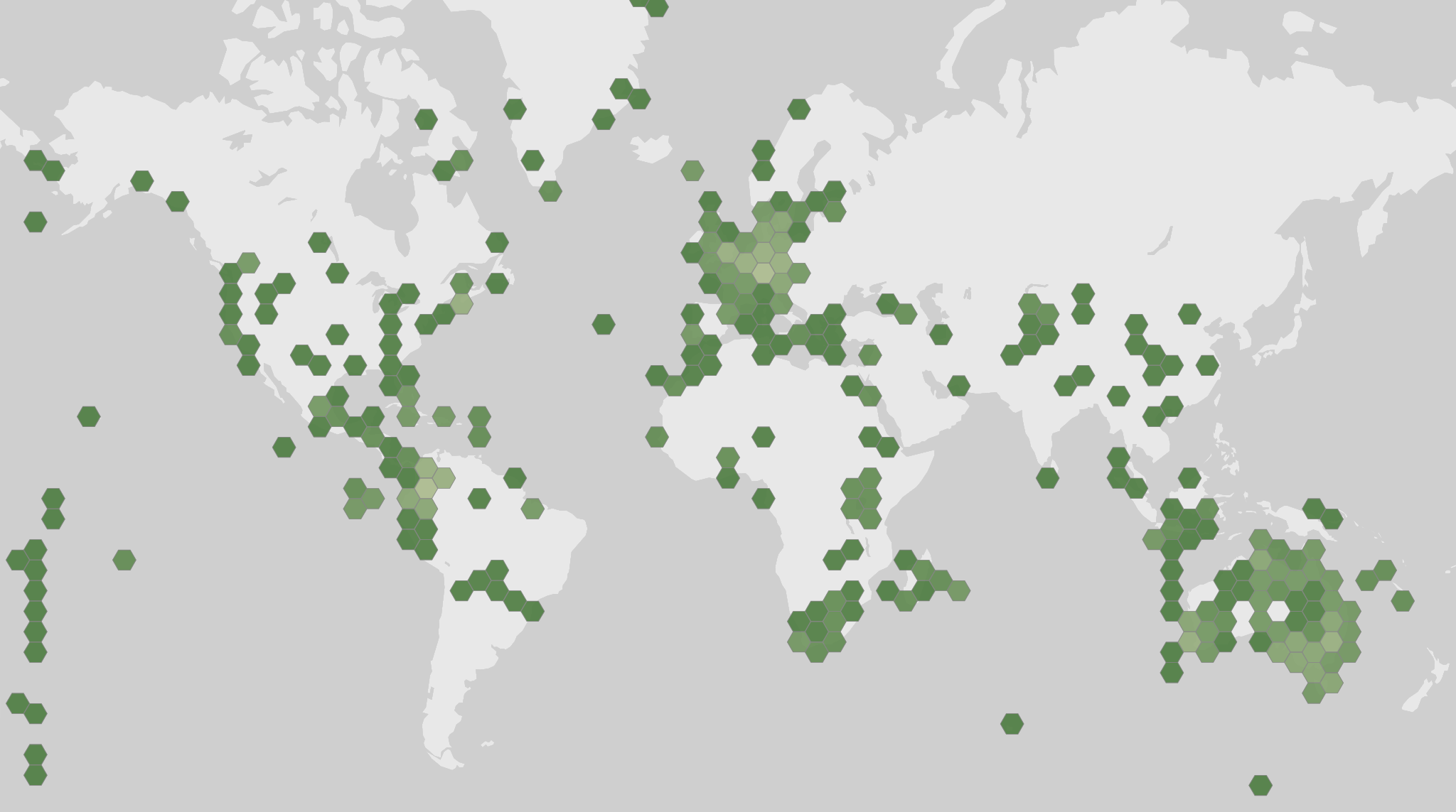 Carte des observations enregistrées de Homo sapiens