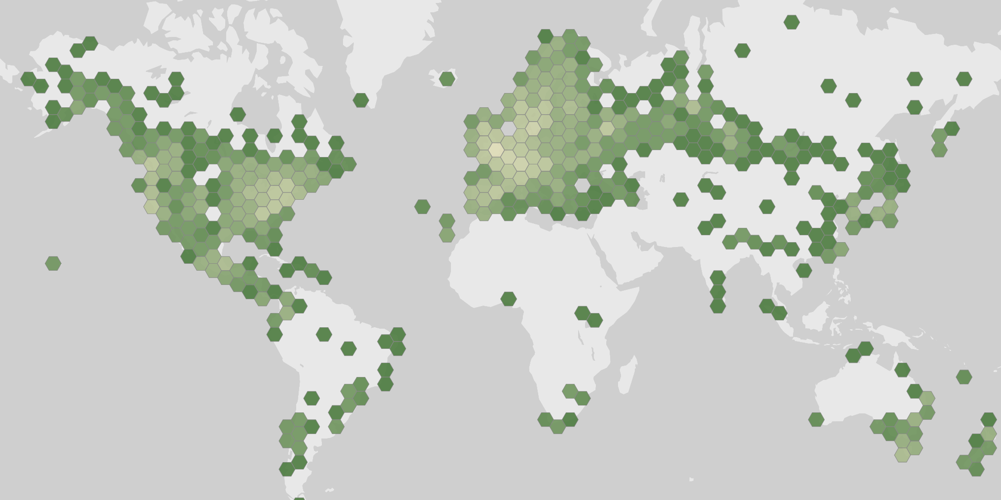 World map showing recorded occurrences of Lycoperdon perlatum.