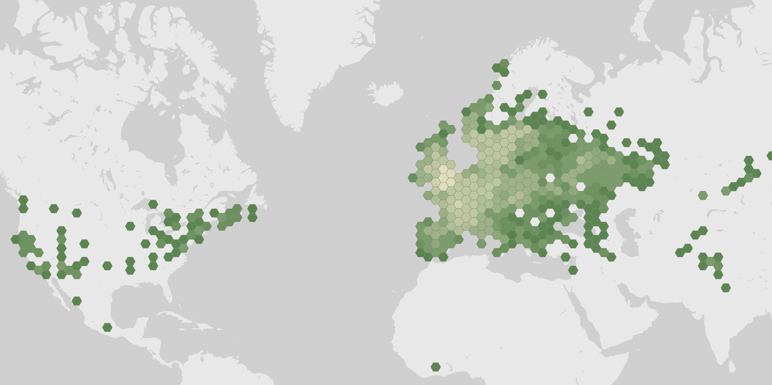 Karte der dokumentierten Nachweise von Malus sylvestris