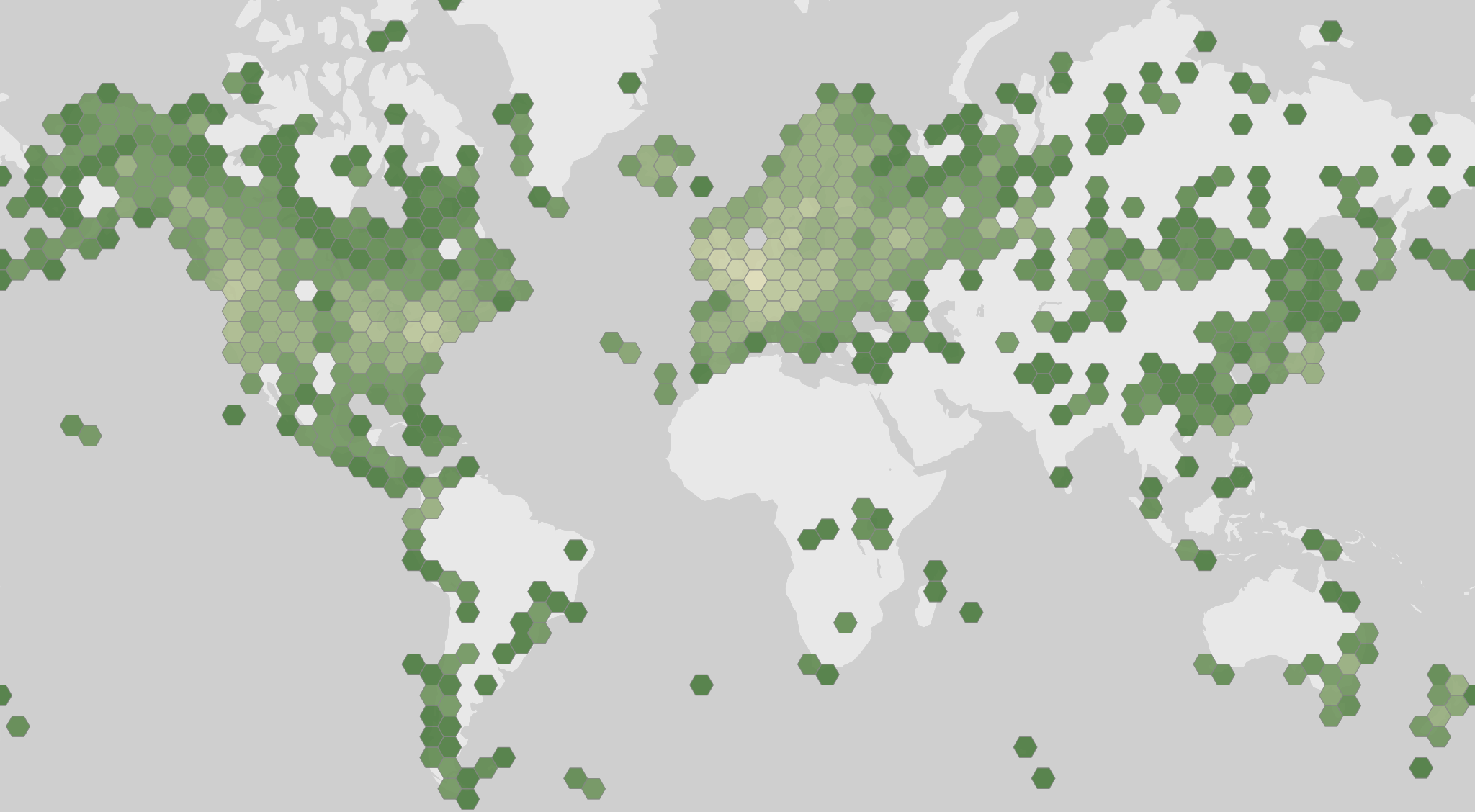 World map showing recorded occurrences of Marchantia polymorpha.