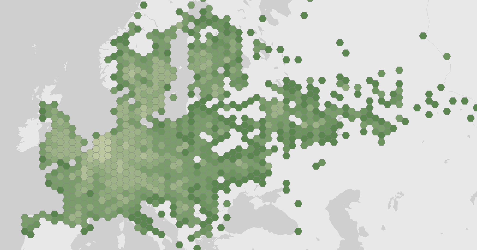 World map showing recorded occurrences of Panorpa communis.