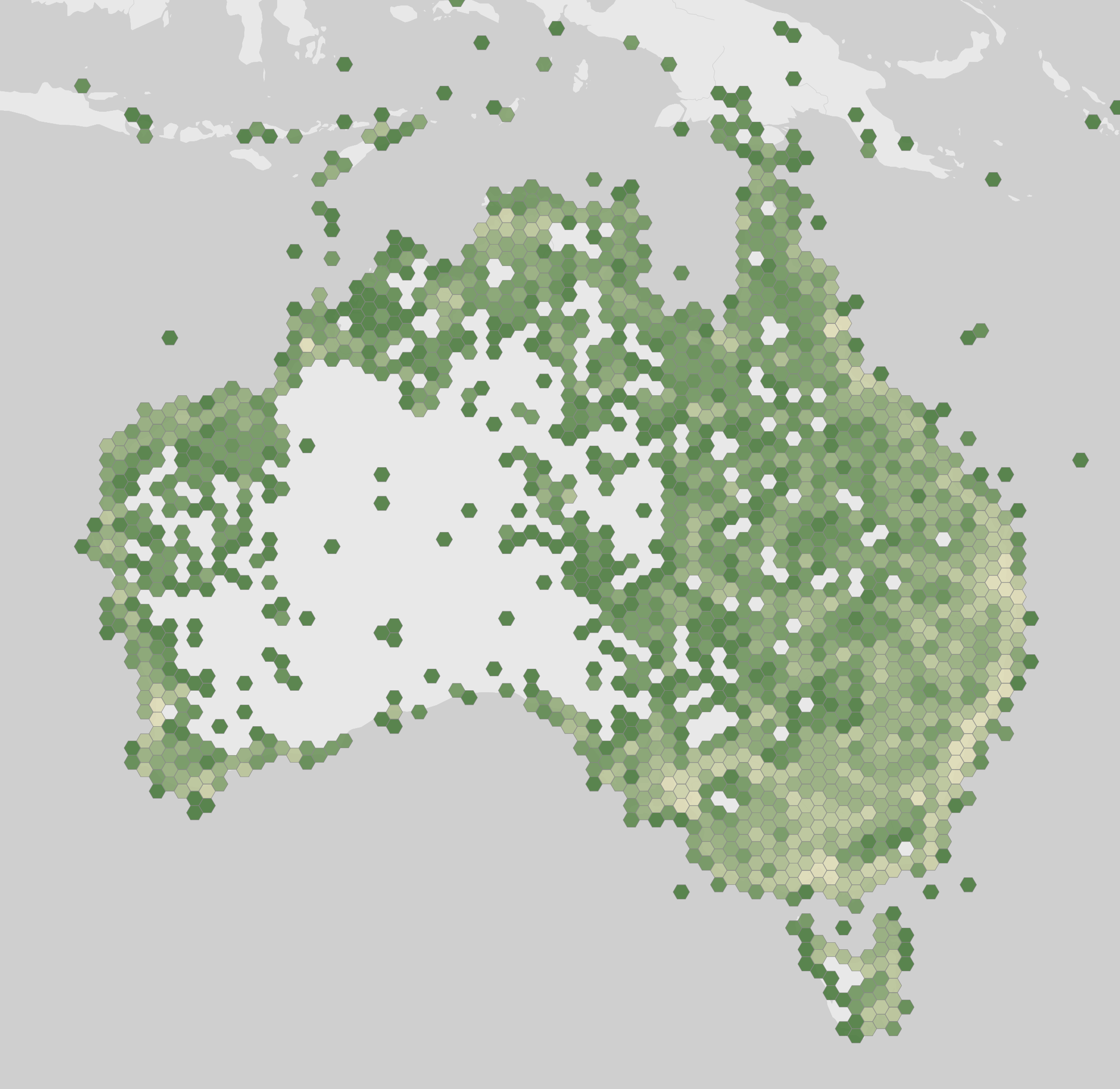 World map showing recorded occurrences of Pelecanus conspicillatus.