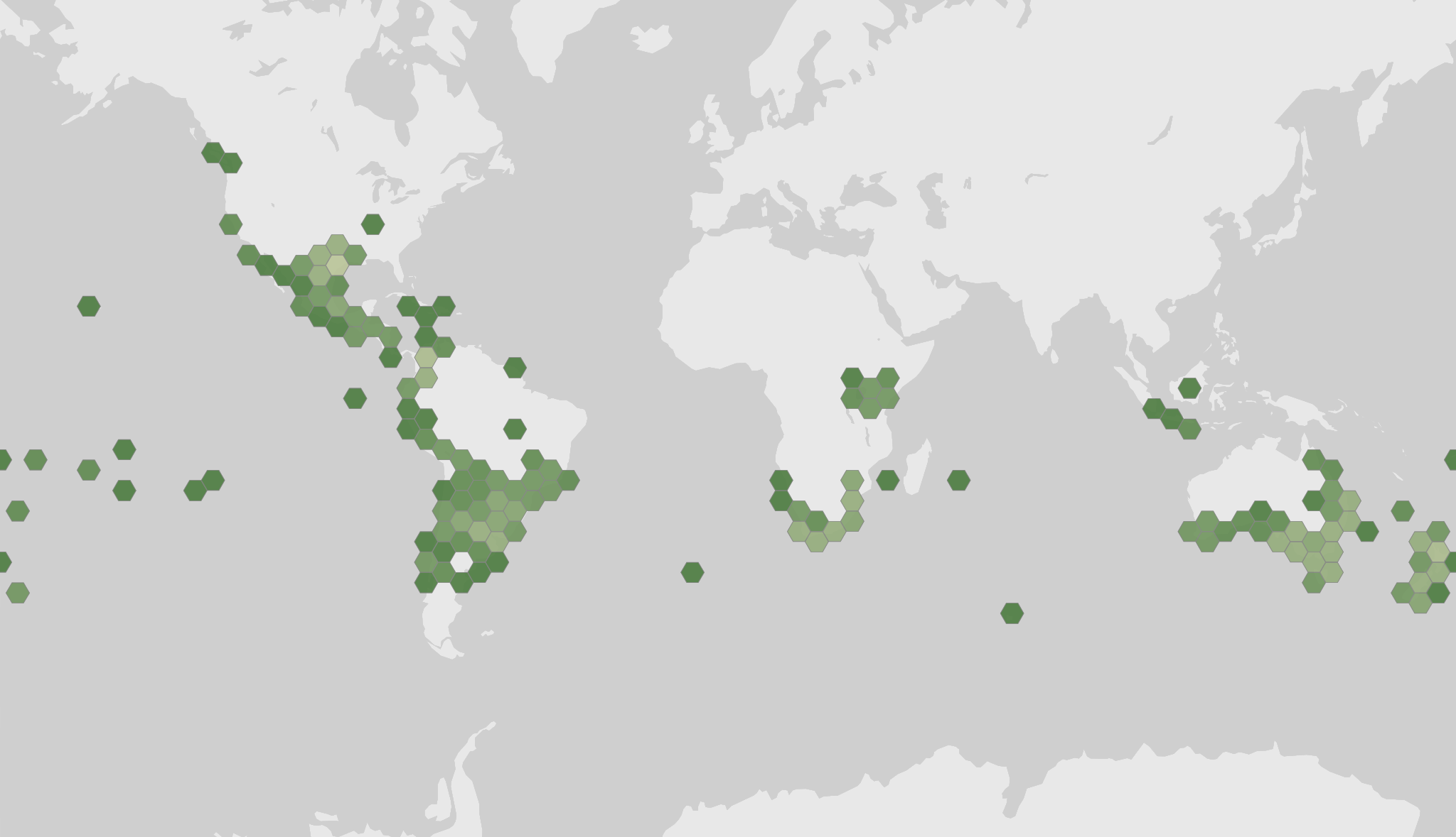 Carte des observations enregistrées de Ramalina celastri