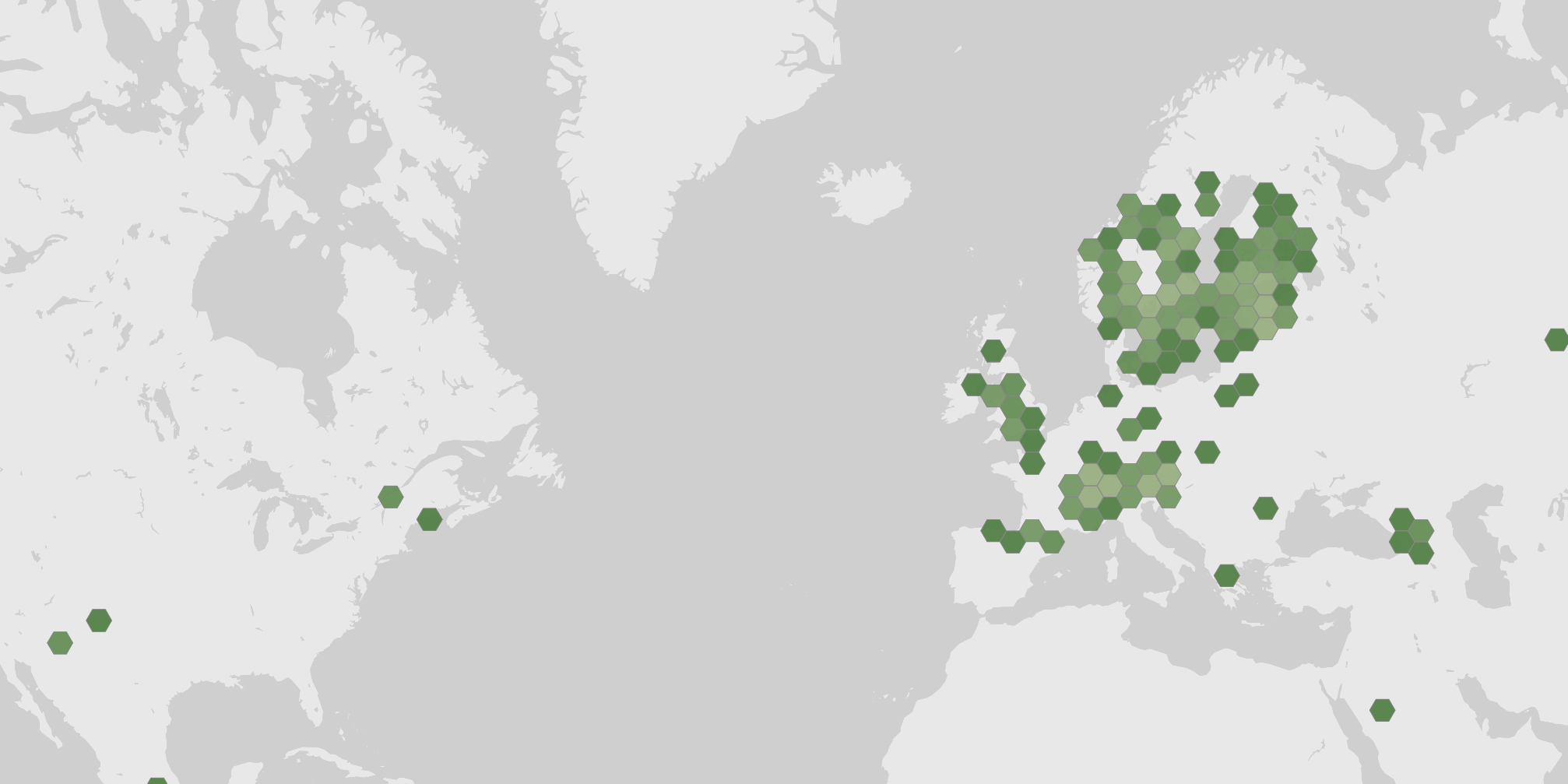 Mapa dos registros de ocorrência de Russula firmula