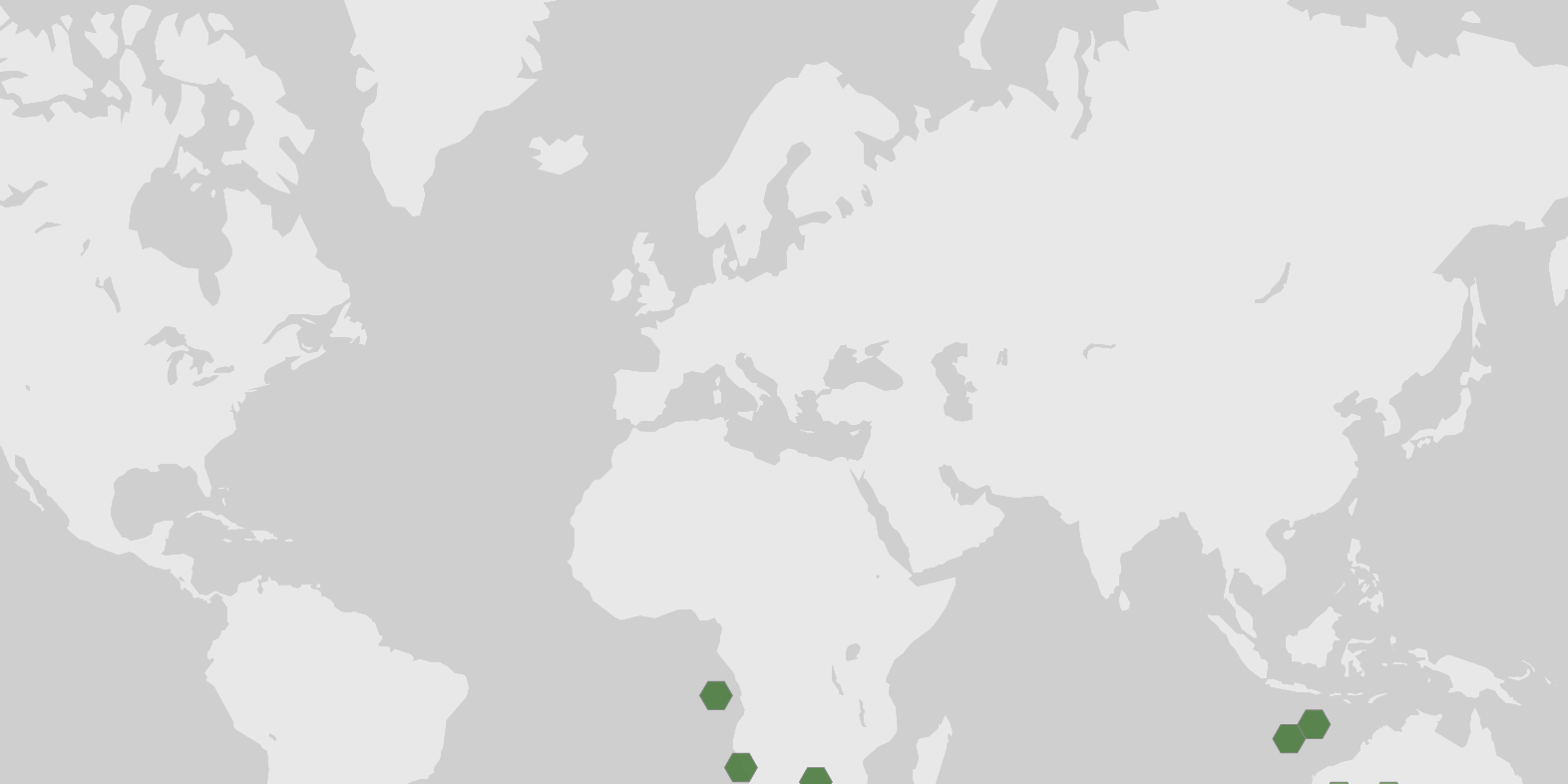 World map showing recorded occurrences of Scutellaria baicalensis.