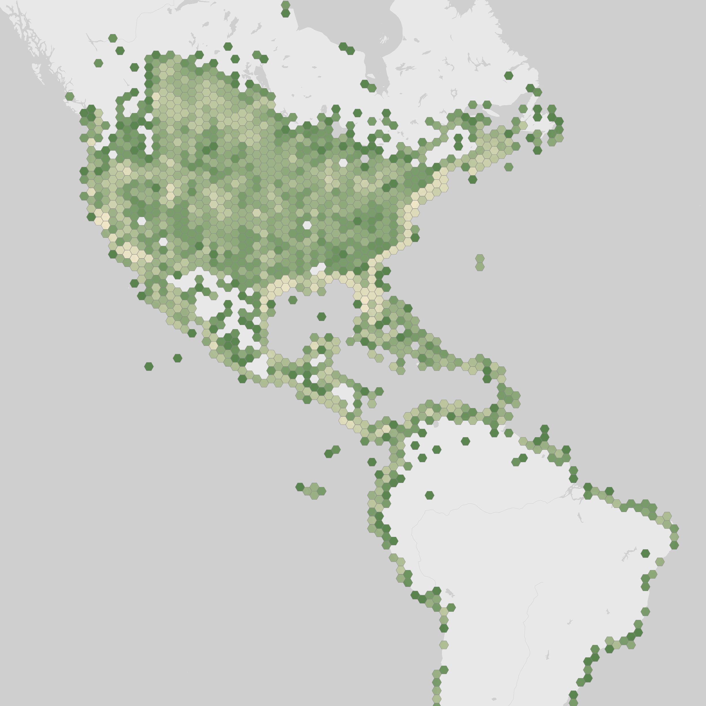 World map showing recorded occurrences of Tringa semipalmata.