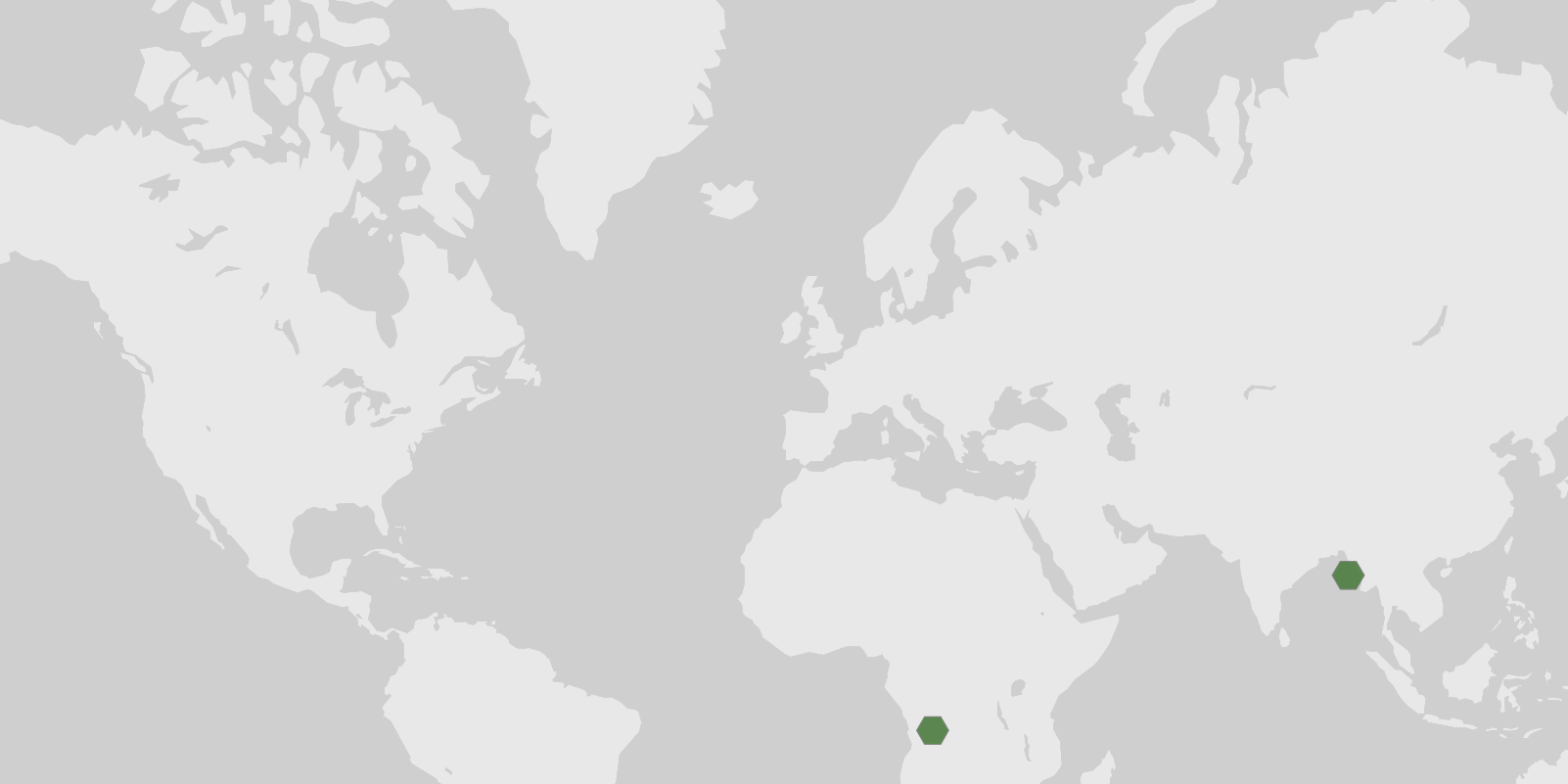 Carte des observations enregistrées de Uncia uncia